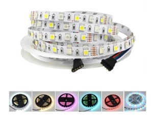 TAŚMA LED PREMIUM RGBW+Zimna 5050 IP20 300diod 1m