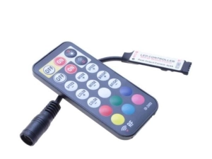 Kontroler, sterownik RF mini do taśmy RGBW 21 przycisków. Moc 72W