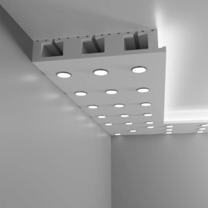 Sufit halogenowy punktowy z jednostronnym LED