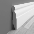 Listwa Przypodłogowa MDF Standard 1 Biała ryflowana